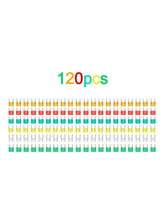 120pcs Mini Blade Fuses Auto Car Truck Assortment Fuse Kit 5A 10A 15A 20A 25A 30A - Image 2