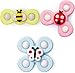 LiKee Strong Suction Cup Fidget Rotating Sensory Bath Toys for Baby Christmas Stocking Stuffers Airplane Car Travel Table Window Toys for Toddler Boys and Girls 10 Months - Image 3
