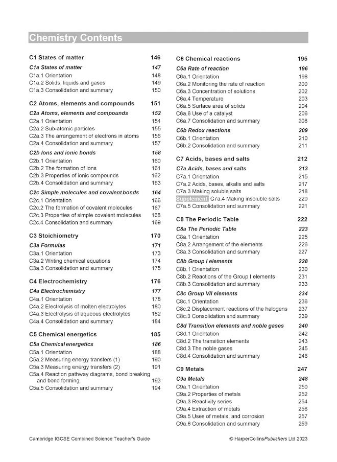 Collins Cambridge IGCSE™ Combined Science Teacher Guide  - Image 5