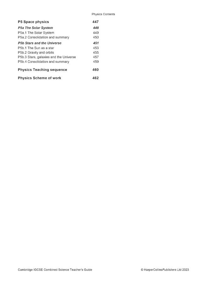 Collins Cambridge IGCSE™ Combined Science Teacher Guide