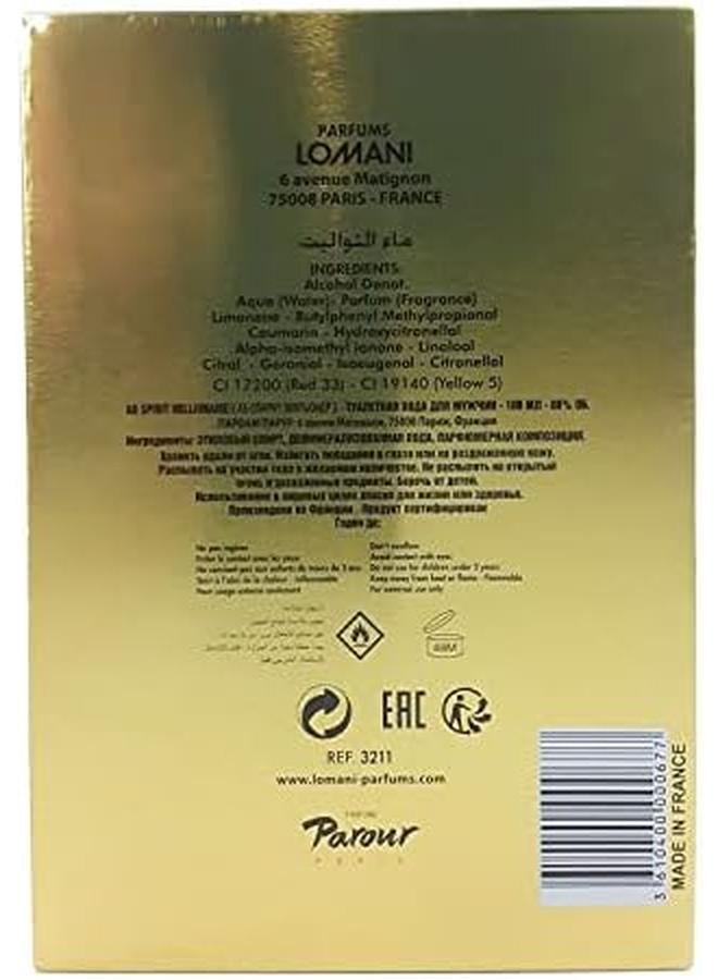 لوماني آب سبيريت مليونير لومان I Edt Spray 3.4 أوقية - Image 2