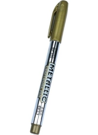 Profisher - Sealing Wax Contour Touch Up Paint Pen Metallic Gold Silver Gold Dore - Image 1