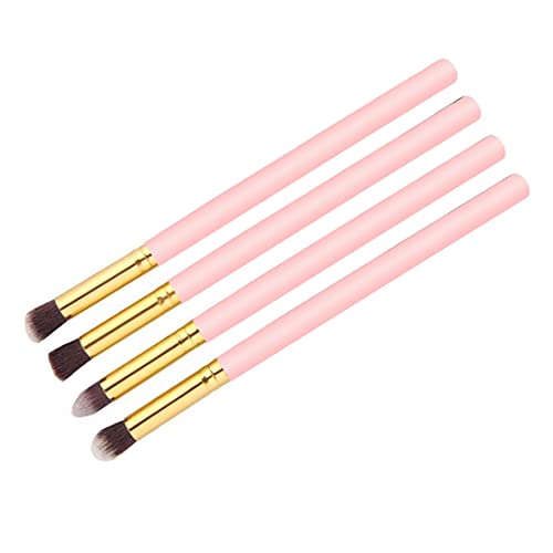 Adbeni 4pcs/Set Professional Eye Brushes Set Foundation Mascara Blending Pencil Brushes Makeup Tools Cosmetic Black Brush Pink - Image 2