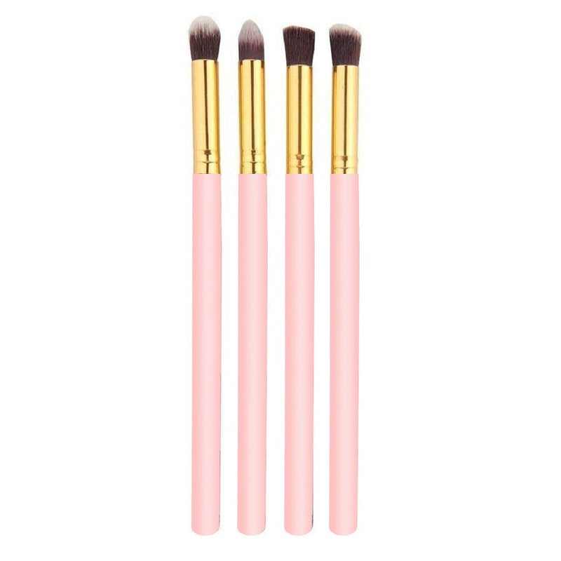 Adbeni 4pcs/Set Professional Eye Brushes Set Foundation Mascara Blending Pencil Brushes Makeup Tools Cosmetic Black Brush Pink - Image 5