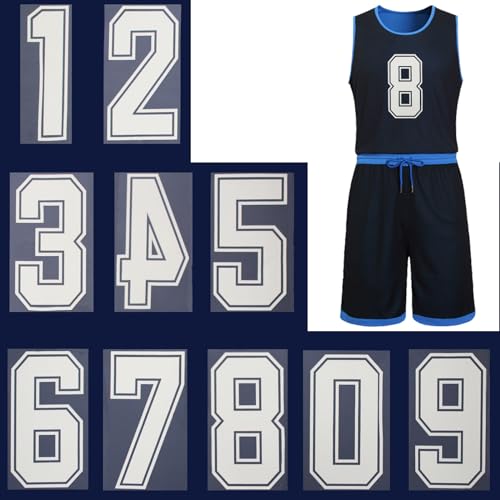 Mimeile Number Iron on Decals Heat Transfer Vinyl Stickers 8 Inch Number White 09 Iron on Patches DIY Design for TShirt Jersey Team Uniform Sports Basketball Baseball Craft Clothing Decor - Image 1