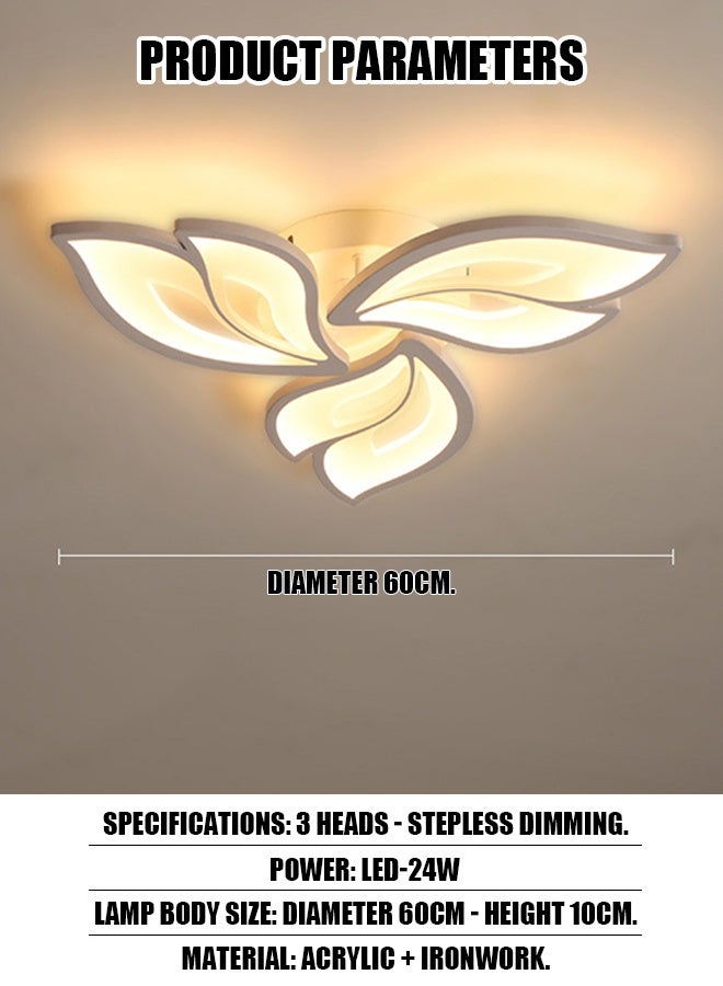 3-Light, 3-Color, electrodeless, with remote control, living room and bedroom lights - grand, modern, minimalist, home-use, extremely simple ceiling lights, new lamps, throughout the house - Image 3
