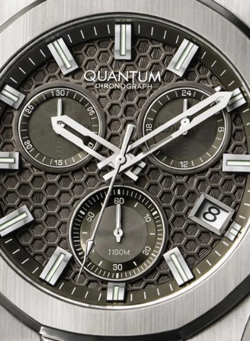كوانتوم Men's Silicone Analog Watch HNG1230.375 - 44 mm