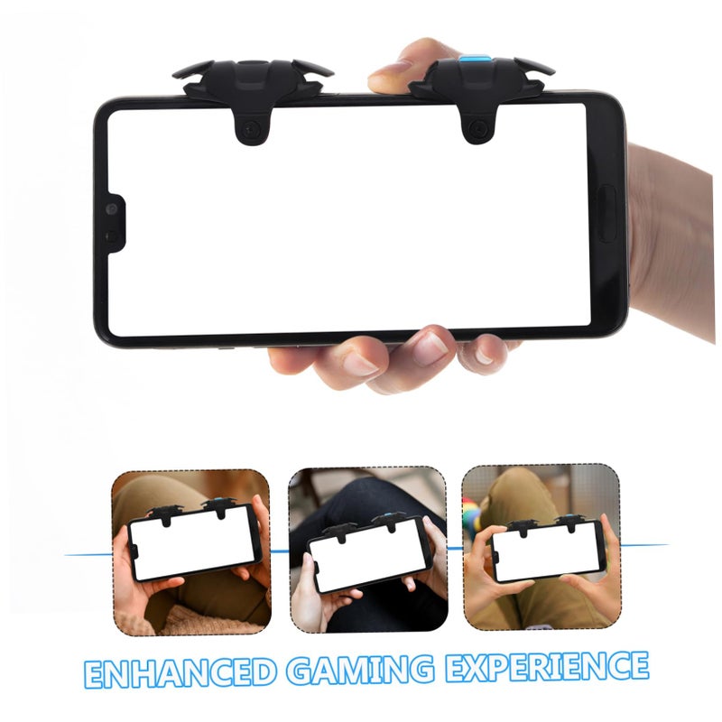 2pcs Mobile Game Triggers for Phone Tablet Enhanced Control Improved Handling Black - Image 4