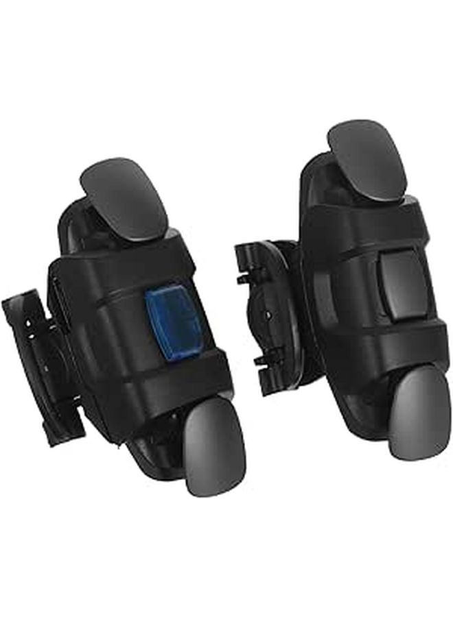 2pcs Mobile Game Triggers for Phone Tablet Enhanced Control Improved Handling Black - Image 1