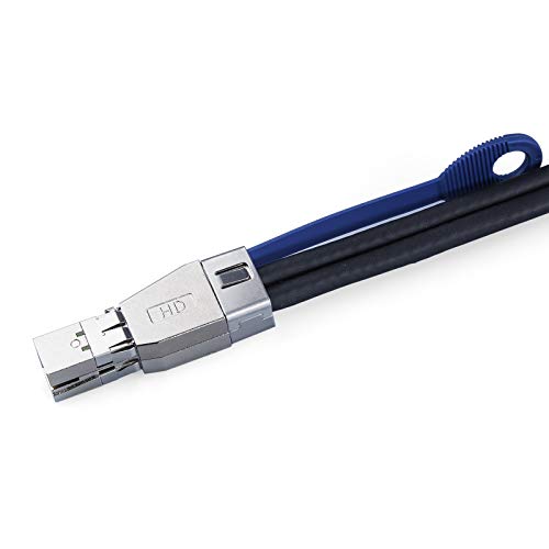 10Gtek SFF-8644 to QSFP (SFF-8436) DDR Hybrid Mini SAS Cable, External Copper SAS Cable for NetApp DS4243 DS4246 DS2246, 100-Ohm, 2-Meter(6.6-ft) - Image 4