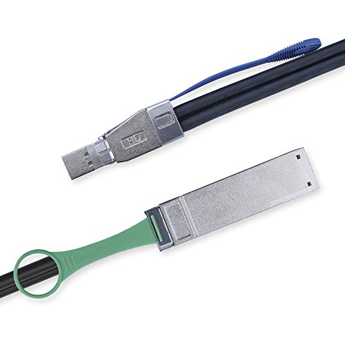 10Gtek SFF-8644 to QSFP (SFF-8436) DDR Hybrid Mini SAS Cable, External Copper SAS Cable for NetApp DS4243 DS4246 DS2246, 100-Ohm, 2-Meter(6.6-ft) - Image 2