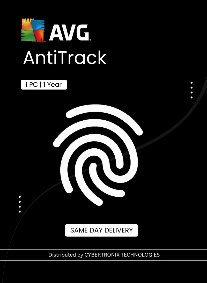 AVG AntiTrack | 1 PC for 1 Year | Digital License | SAME DAY DELIVERY