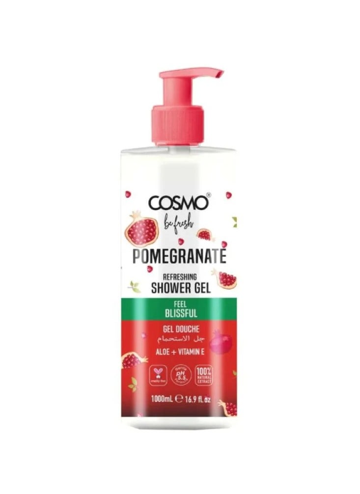 COSMO Refreshing Pomegranate Shower Gel 1000Ml 