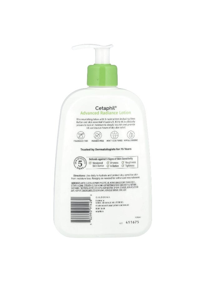 Cetaphil - Cetaphil, Advanced Radiance Lotion, Shea Butter, 16 fl oz (473 ml) - Image 1