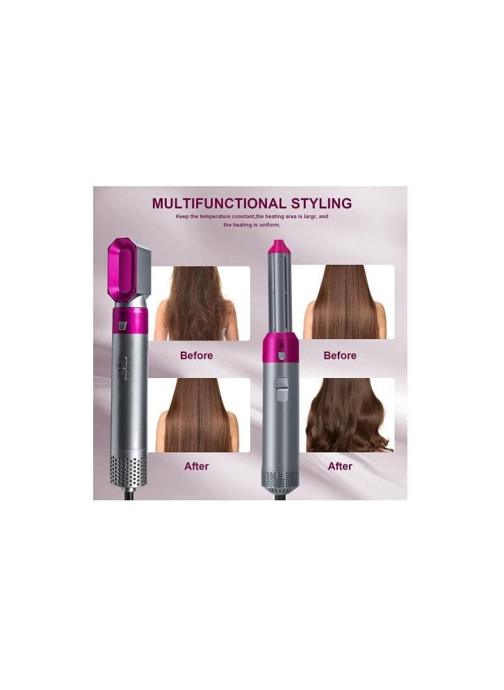 GSTORM GStorm 5 in 1 Hair Curlers Rollers, Hair Curling Wand Detachable Styler, Negative Ion Straightener Hair Curler for Straightening Curling Drying Combing Scalp Massage Styling  - Image 4