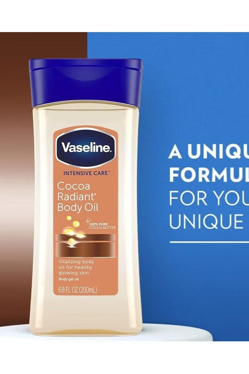 فازلين زيت الجسم إنتينسيف كير مع زبدة الكاكاو النقية 200مل مكون من قطعتين - Image 2