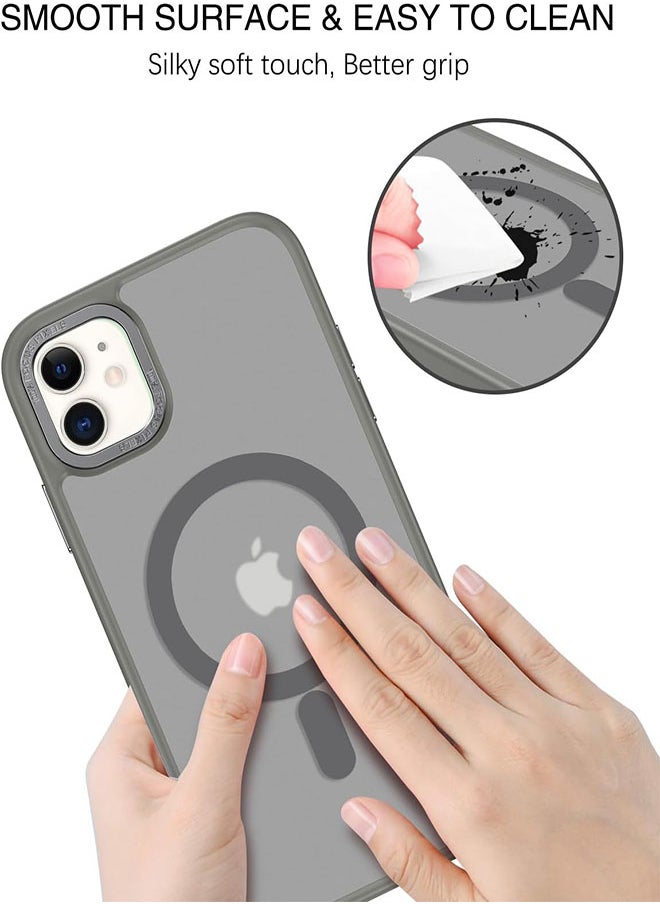 Generic - Case BENTOBEN Magnetic Iphone 16, Compatible with Wireless Charger and Magsafe Card Wallet, Simple Clear Shockproof Drop Resistant Anti-Fingerprint Case Compatible with Iphone 16 - Grey - Image 1