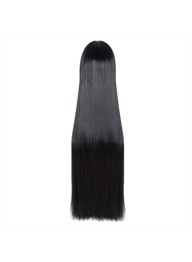 C-ZOFEK Jabami Yumeko Cosplay Wig Women 80cm Long Straight Hair Great Gift (Black) - Image 3