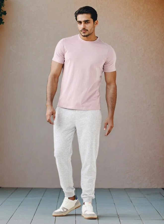 سبلاش فيڤ تيشيرت بياقة دائرية بقصة عادية