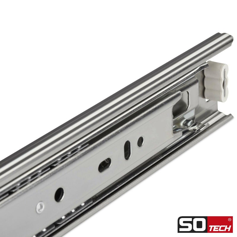 SOTECH KV1-45-H45-L400-NF Full Extensions 400 mm (Inserted) Drawer Rail Ball Bearing Load Capacity 45 kg 1 Pair - Image 2