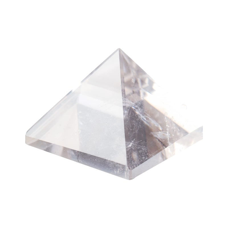 Runyangshi Natural Crystal Pyramid Energy Generator  20x20in 5x5cm Healing Crystal Pyramid for Protection  Positive Energy  Natural Quartz for Chakra Reiki Home Decor