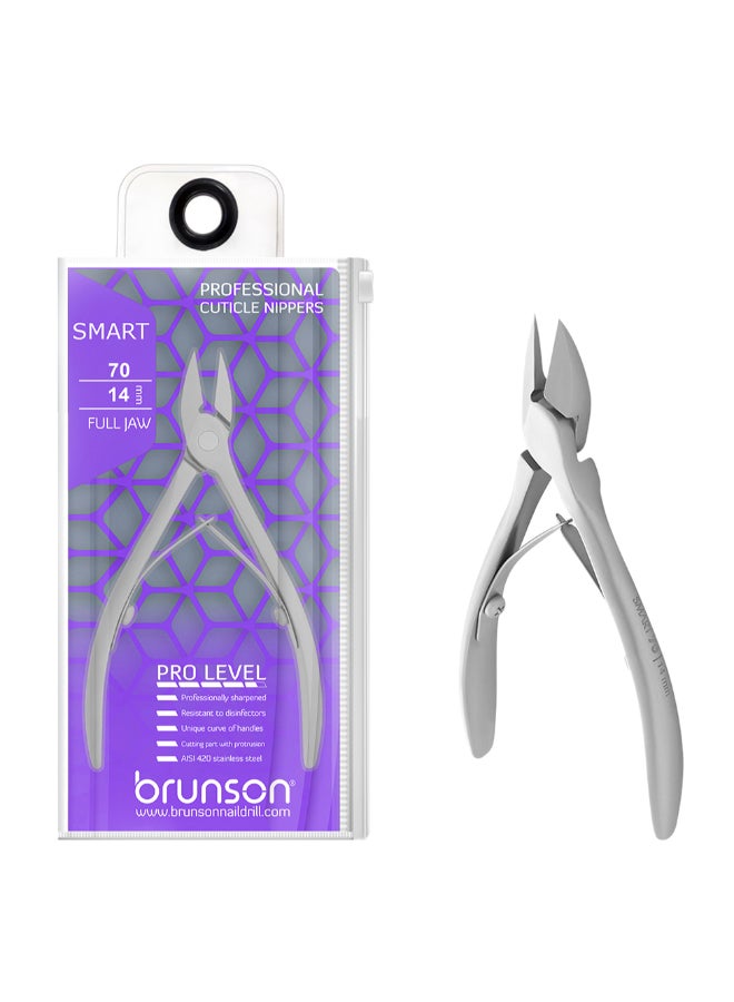 brunson Professional Nail Nipper Smart 70 14mm Full Jaw Manicure Pedicure Cuticle Remover BNNS7014 - Image 1