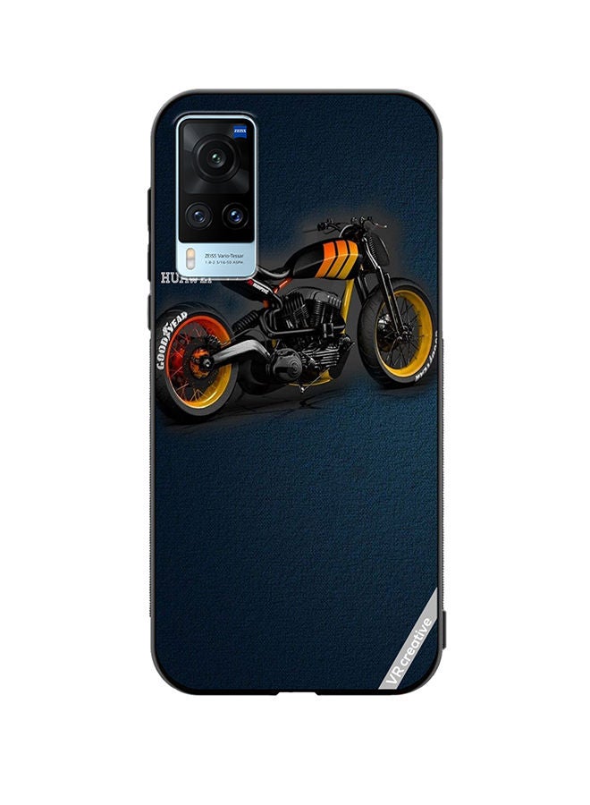 VR CREATIVE Protective Case Cover For Vivo X60 Bike Design Multicolour - Image 1