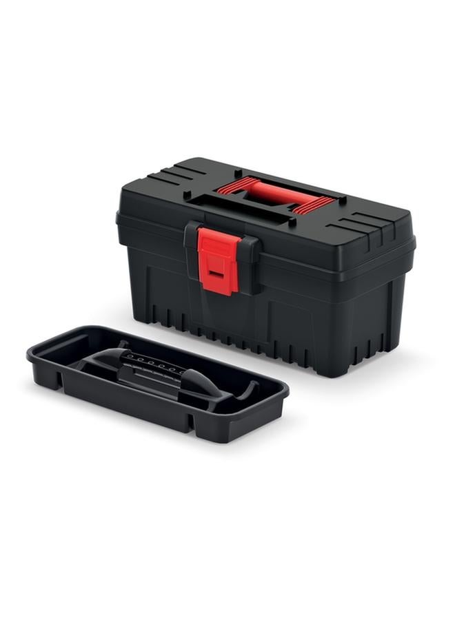 Kistenberg Dark Ergonomic Handle Durable Polymer Blend Tool Box Black and Red 40cm KDR4020N - Image 3