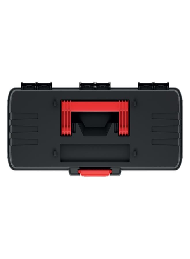 Kistenberg Dark Ergonomic Handle Durable Polymer Blend Tool Box Black and Red 40cm KDR4020N - Image 2