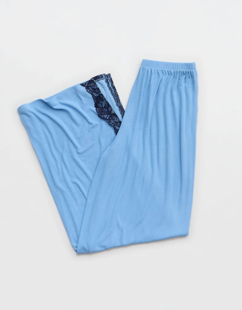 Aerie  OVERSLEPT by Aerie Real Soft Ribbed Trouser PJ for Women | Best Price UAE