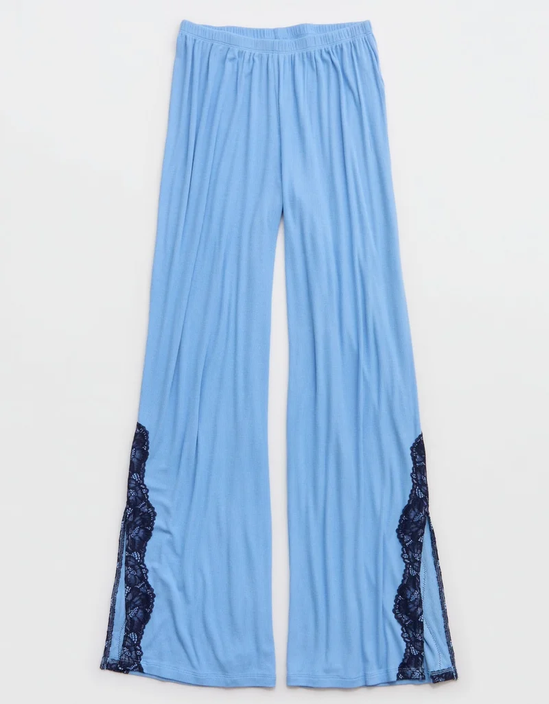 Aerie  OVERSLEPT by Aerie Real Soft Ribbed Trouser PJ for Women | Best Price UAE