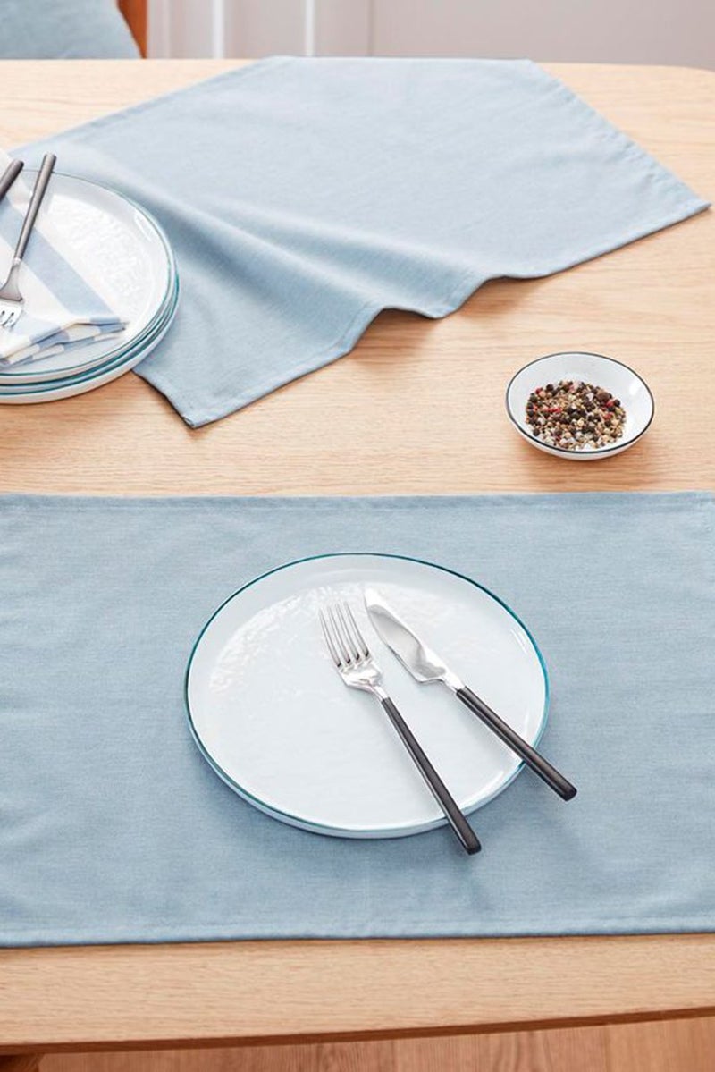 Tchibo 2Pc Set Placemat, Blue  - Image 1
