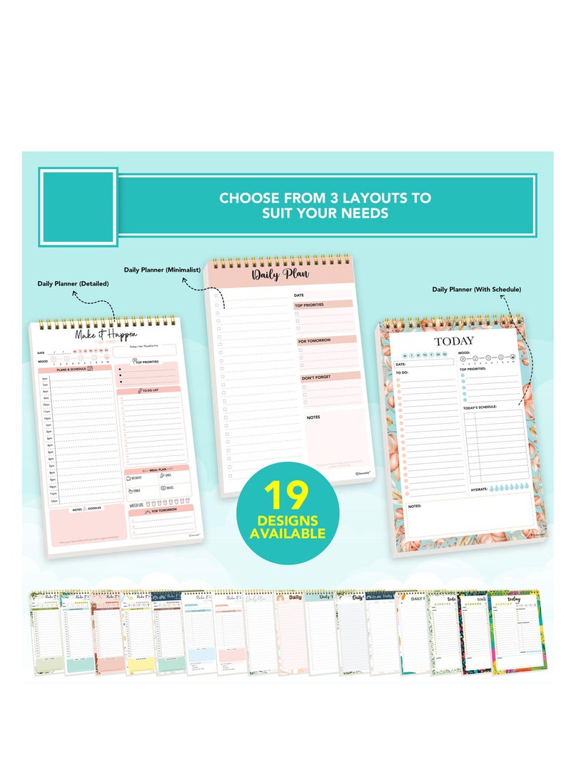 SYOSI - Daily Planner Pad, 58 Sheets of Daily to Do List Notepad, Daily to Do Planner Sheet, Daily Planner, Organizer, Scheduler, Productivity Tracker for Organizing Appointments, Notes (6 X 9 ") - Image 1