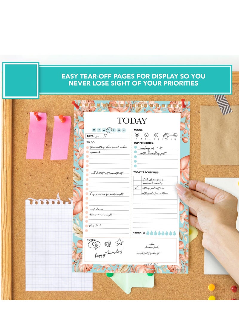 SYOSI - Daily Planner Pad, 58 Sheets of Daily to Do List Notepad, Daily to Do Planner Sheet, Daily Planner, Organizer, Scheduler, Productivity Tracker for Organizing Appointments, Notes (6 X 9 ") - Image 1
