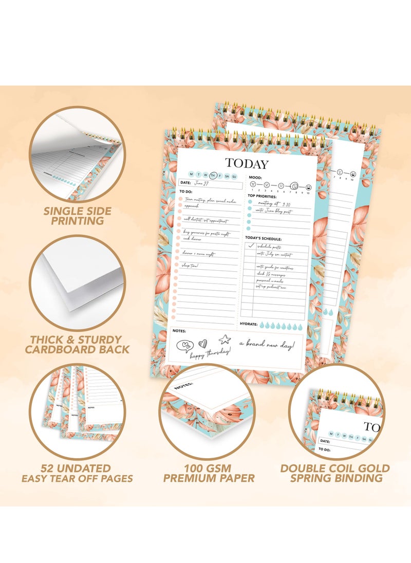 SYOSI - Daily Planner Pad, 58 Sheets of Daily to Do List Notepad, Daily to Do Planner Sheet, Daily Planner, Organizer, Scheduler, Productivity Tracker for Organizing Appointments, Notes (6 X 9 ") - Image 1