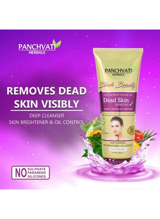Panchvati Herbals Dead Skin Remover Powerful Skin Exfoliator With Glowing Results That Removes Dead Skin, Oil & Dirt Without Stripping The Skin Of Its Natural Moisture 200 Ml  - Image 5