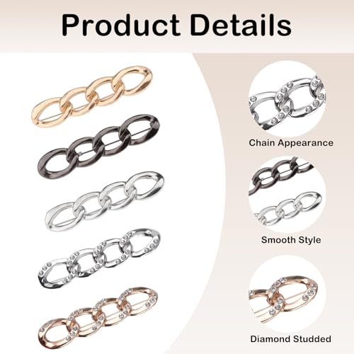 Aeenioy 5Pcs Jeans Adjustable Pins for Women, Adjustable Waist Buckle for Women, Jeans Tightening Clips, No Sewing Required, Perfect Fit Instant Jean Button - Image 3
