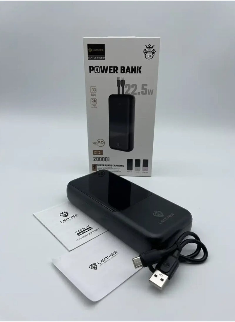 Lenyes - Lenyes Power Bank (Line Lightning PD Fast Charging) PX251D - Image 1
