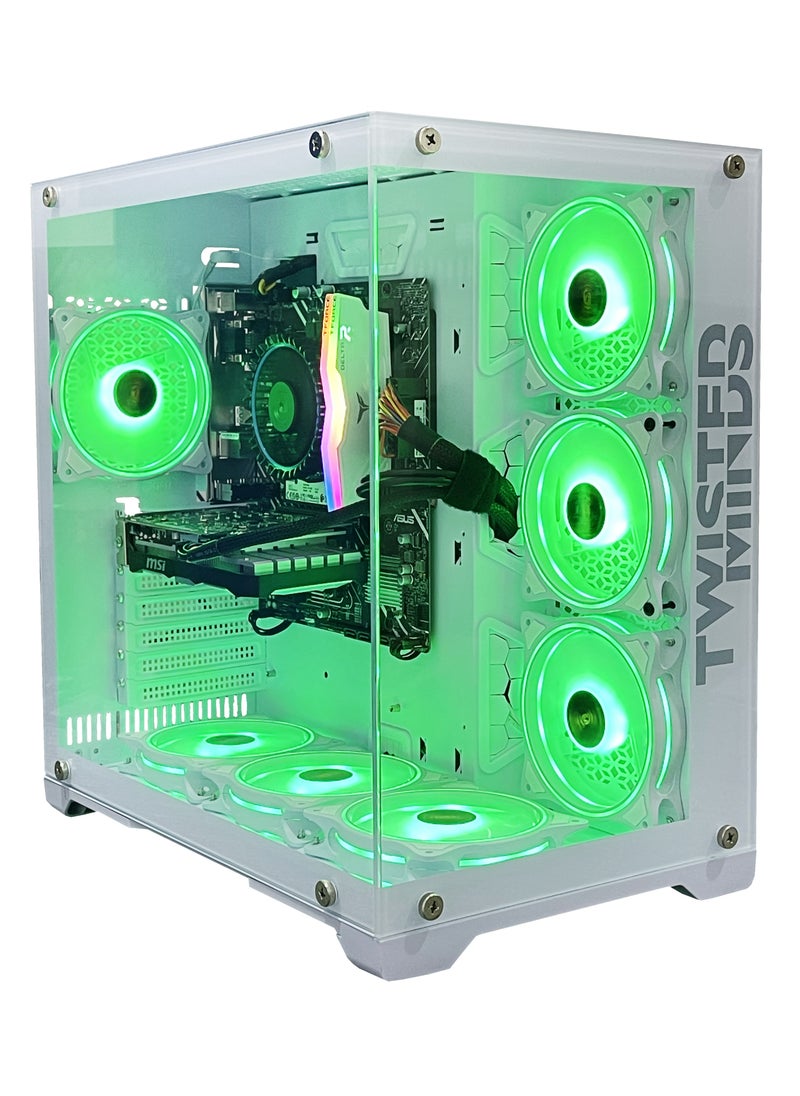 Setup Master - Gaming Pc with Intel Core i5-10400F Processor, H510M-K Motherboard, DDR4 16GB RAM RGB, 1TB M.2 SSD, NVIDIA GeForce RTX 3050 Graphics Card, 7 Fan Case White RGB Remote Control with Windows 11 Pro - Image 1