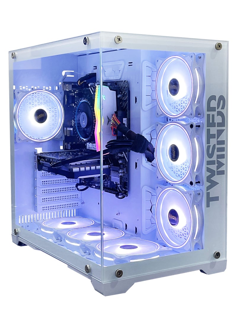 Setup Master - Gaming Pc with Intel Core i5-10400F Processor, H510M-K Motherboard, DDR4 16GB RAM RGB, 1TB M.2 SSD, NVIDIA GeForce RTX 3050 Graphics Card, 7 Fan Case White RGB Remote Control with Windows 11 Pro - Image 1
