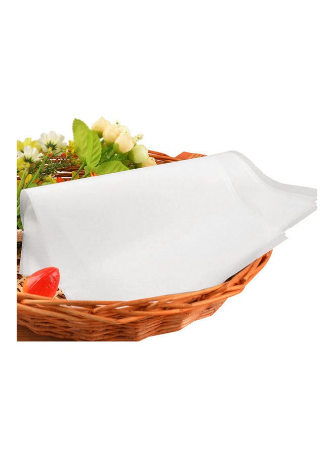 NIBEMINENT 50-Piece Rectangle Non-Stick Baking Liner Sheet White 40x31x1cm  - Image 5