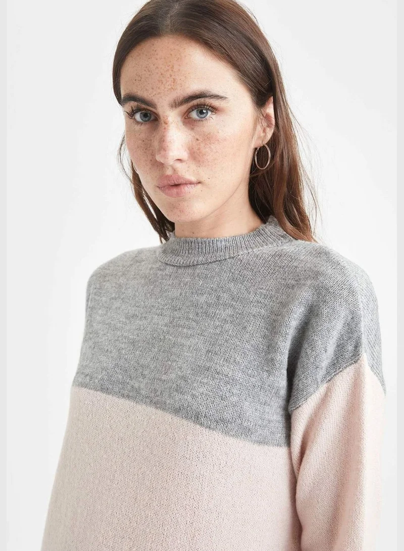 DeFacto Block Colour Crew Neck Tunic