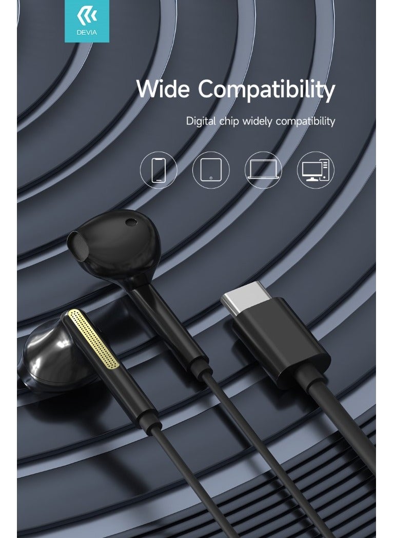 ديفيا سماعات أذن تاب سي من ديفيا سلكية رقمية A1 باللون الاسود - Image 3