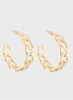 Ginger Chain Link Hoop Earrings  - Image 1