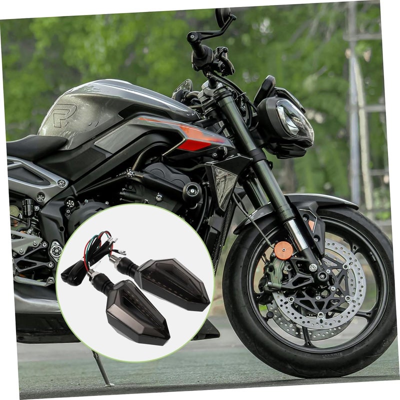 2pcs Led Motorcycle Turn Signal Lights 12v High-intensity Indicator Universal Fitment Easy Installation for Various Motorcycles - Image 4