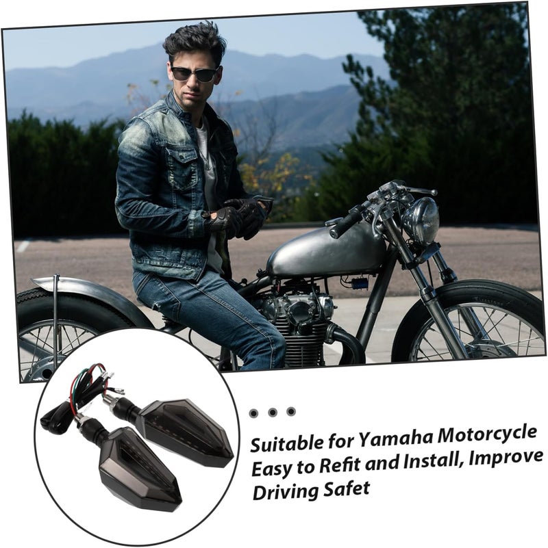 2pcs Led Motorcycle Turn Signal Lights 12v High-intensity Indicator Universal Fitment Easy Installation for Various Motorcycles - Image 3