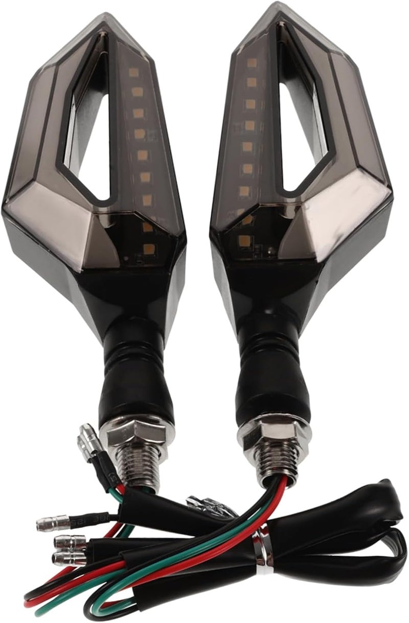 2pcs Led Motorcycle Turn Signal Lights 12v High-intensity Indicator Universal Fitment Easy Installation for Various Motorcycles - Image 1