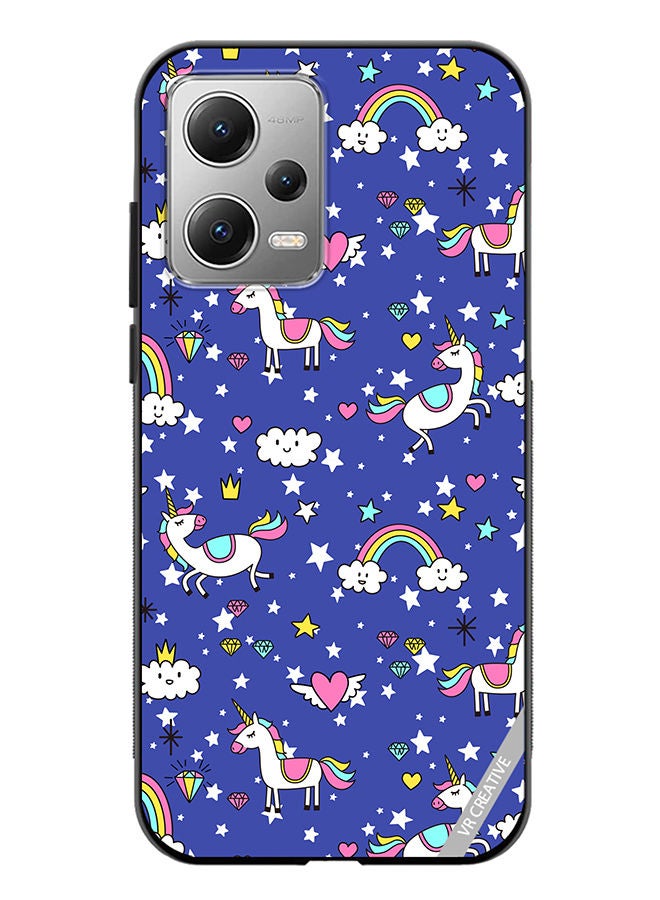 VR CREATIVE Protective Case Cover For Xiaomi Redmi Note 12 Unicorns Design Multicolour - Image 1