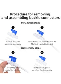 SANMUGEED 30Pack 1/4" OD Quick Connect Fittings Push to Connect Water Tube Fittings for RO Reverse Osmosis Water Filter  - Image 5