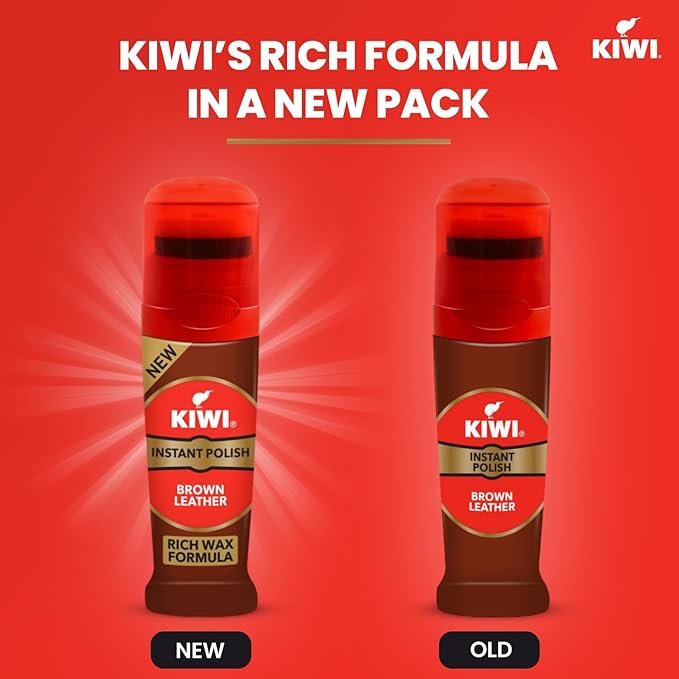 Kiwi Liquid Shoe Polish - 75 ml (Brown) - Image 4